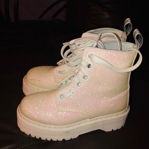 glitter platform doc martens